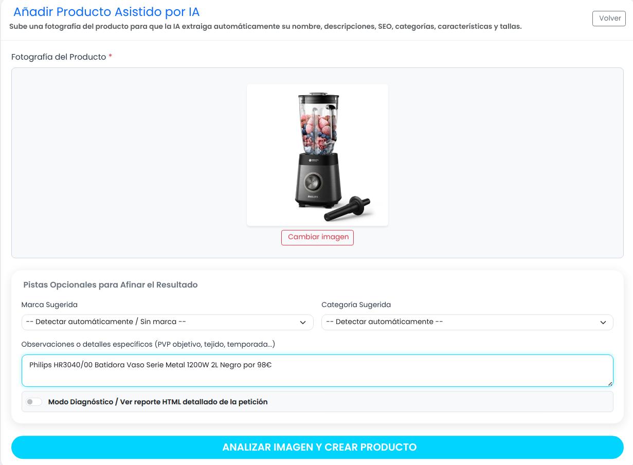 Añadir Productos con IA: De una Simple Foto a tu Catálogo en 3 Segundos