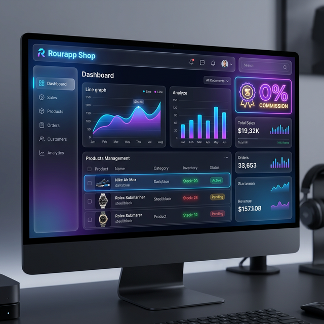 Rourapp Ecommerce Dashboard